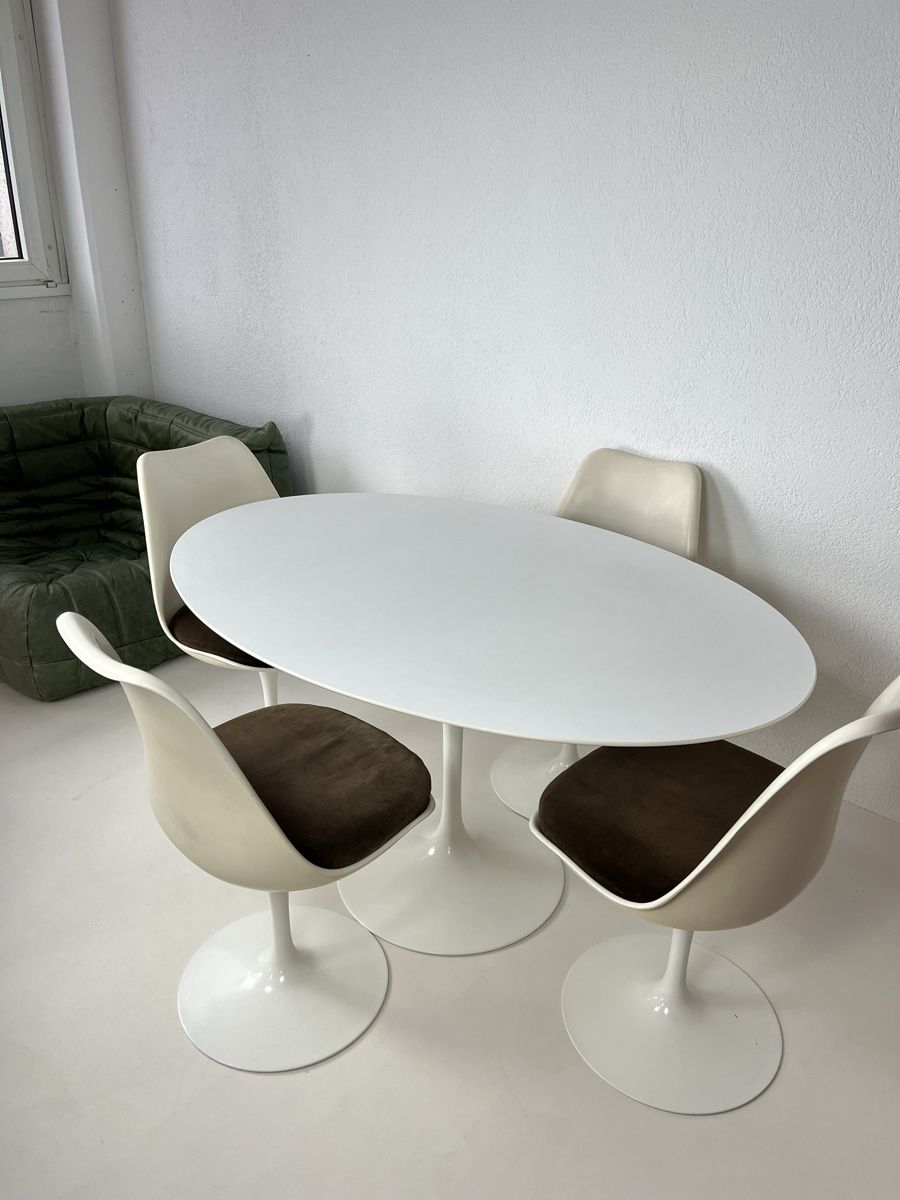 Knoll Set di tavolo e panche: Table et chaises Knoll Tulipe – Usato da Servion venduto da marion13or 4