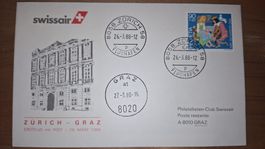 Swissair Zürich - Graz 28.03.1988