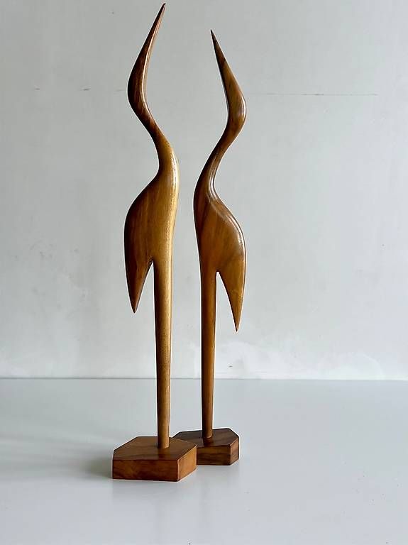 Statuette: Teak Bird Sculpture, Scandinavian Mid century design – Usato da Oberägeri venduto da Theonose74 3