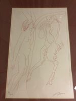 Hans Erni Lithografie Nr. 3 von 20, 1960 mit Holzrahmen