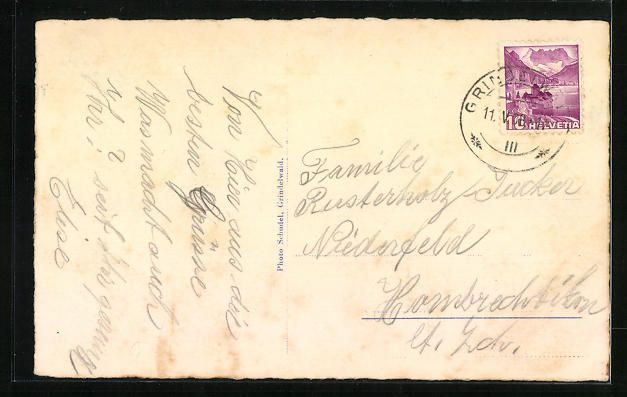 Cartoline postali: AK Grindelwald, Hotel Schweizerhof, 1938 – Usato da Berlin venduto da bartko-reher 1