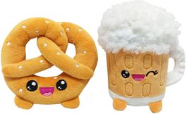 Pack 2 peluches Yummis Together Pretzel & Beer in Bag 21 cm