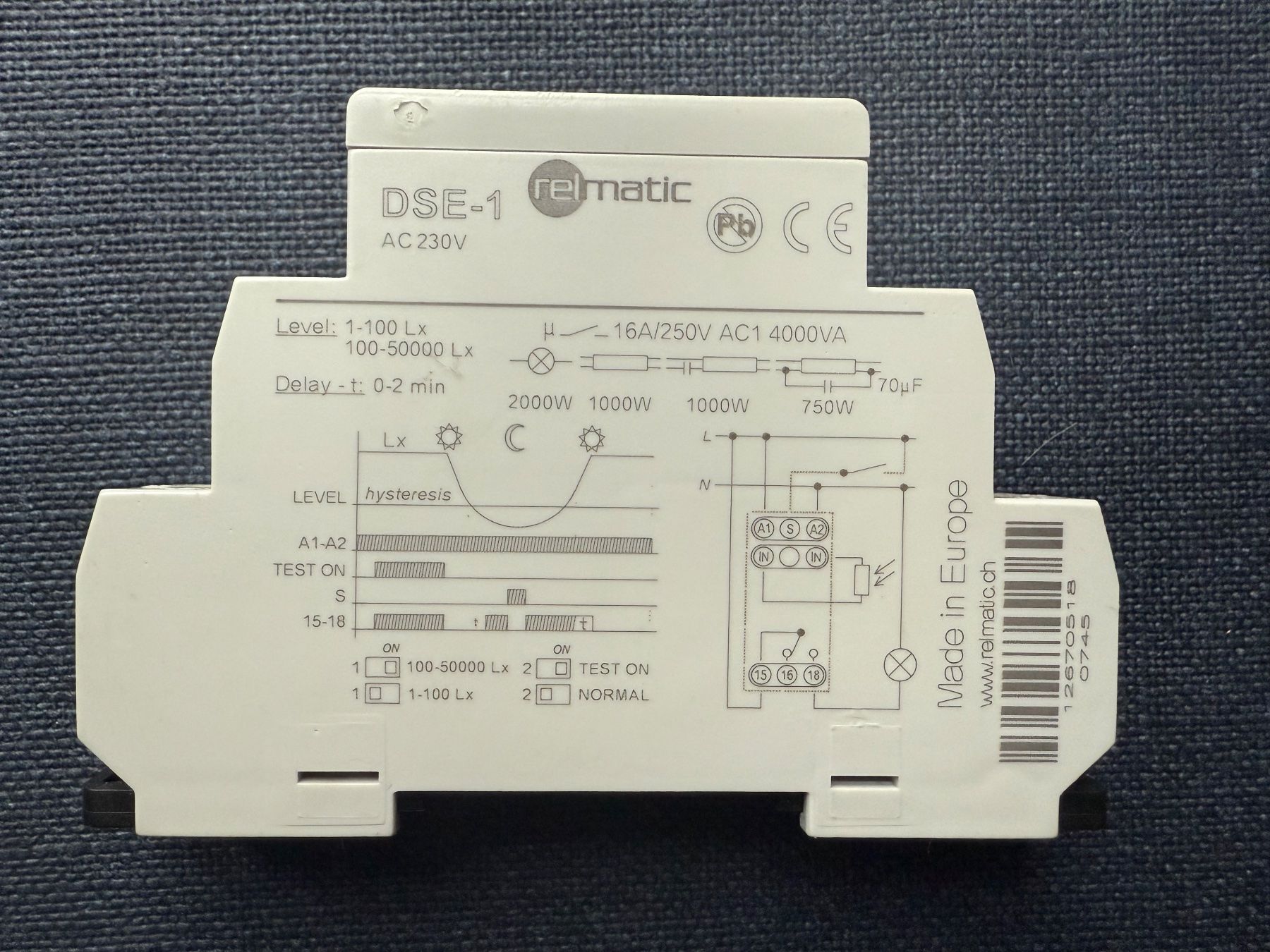 Schalter: Dämmerungsschalter, Lichtschalter, Rematic DSE-1 – Gebraucht aus Trimbach von ORTHOPORT 1