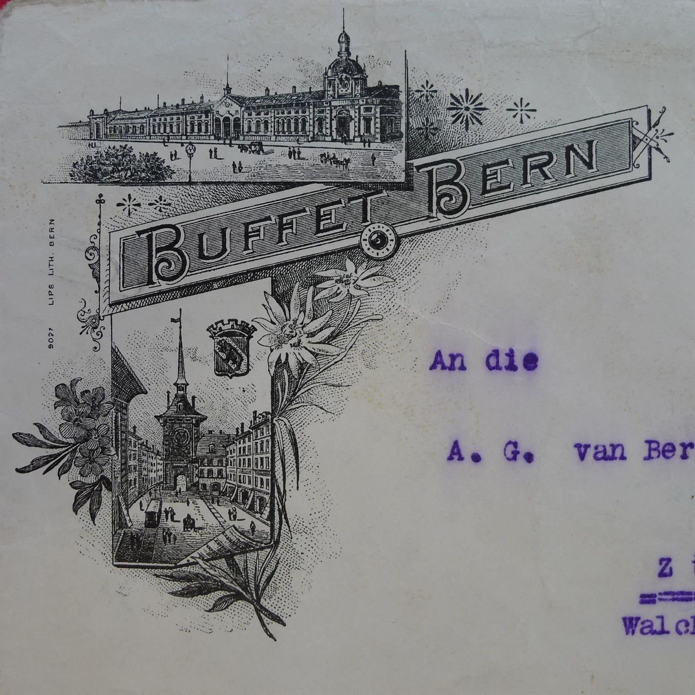 Tutti i francobolli: 1925: Ganzsache mit Illustration "BUFFET BERN" gelaufen – Usato da Sursee venduto da Luzernerraute 1