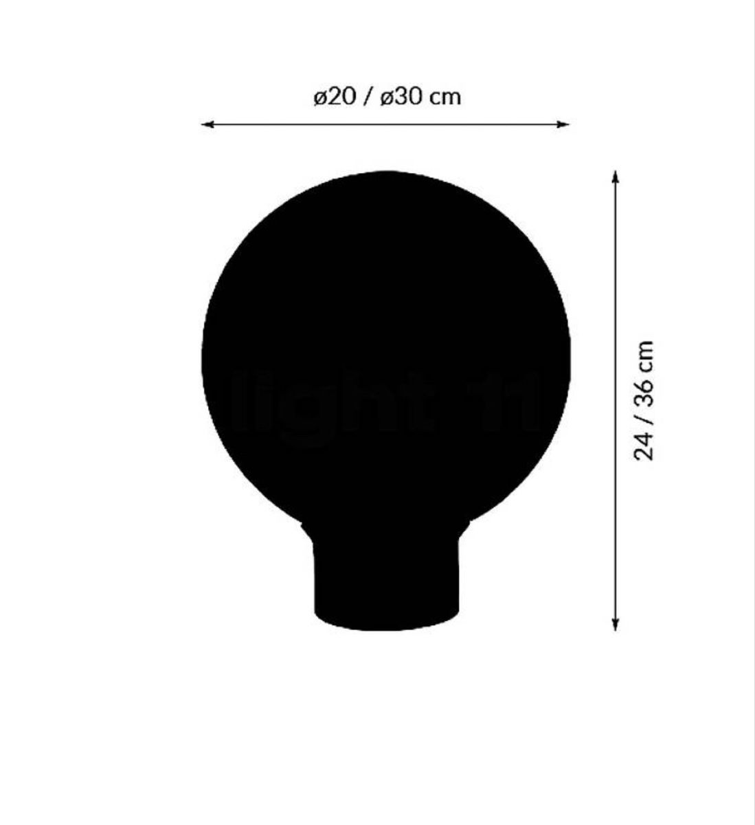 Villeroy & Boch Lampade: Smoked Glass Globe Lamp Villeroy – Nuovo (secondo la descrizione) da Zürich venduto da shop_all 2