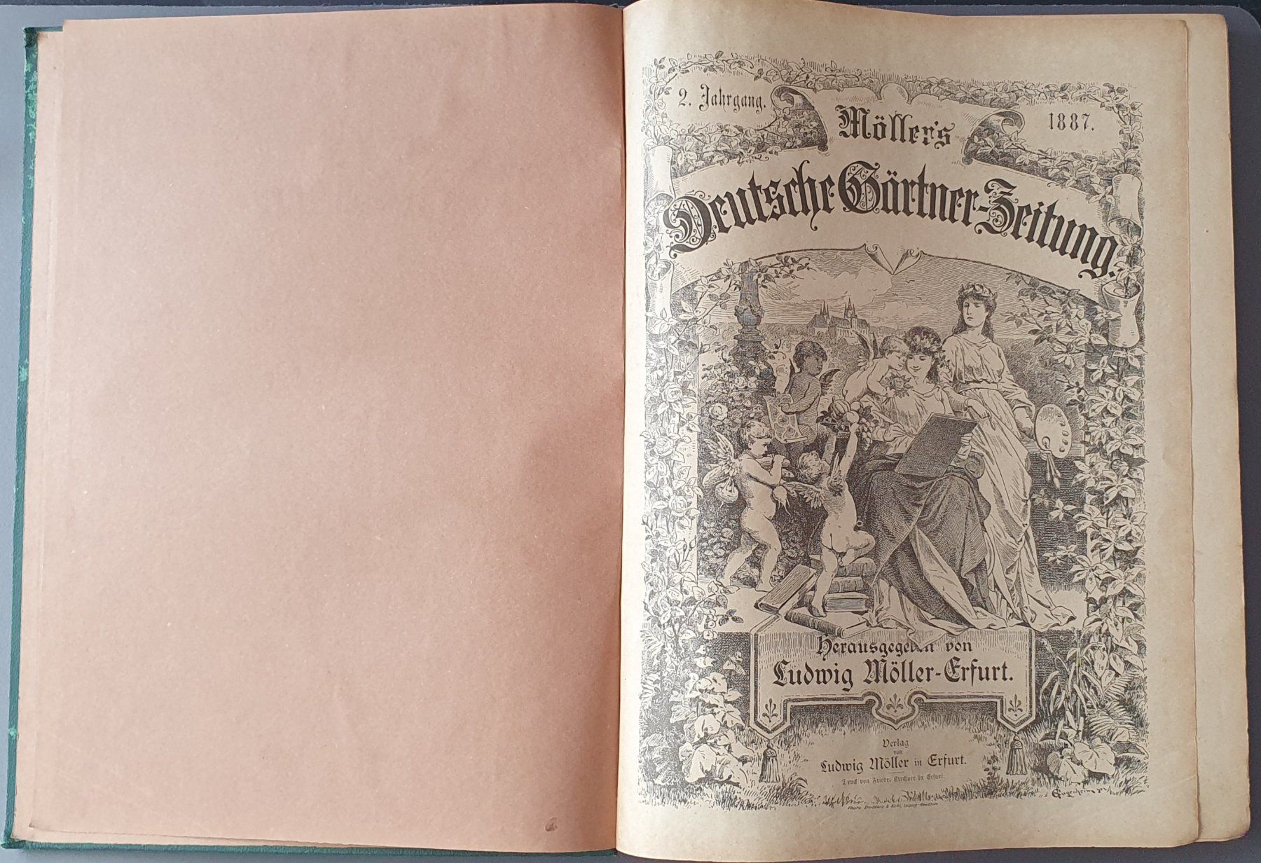 Bücher: Deutsche Gärtner-zeitung 1886+87, Top – Gebraucht aus Kreuzlingen von Rschweiz1 8