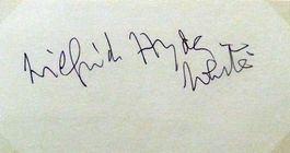Wilfrid Hyde-White (1903-1991) Schauspieler - Autogramm