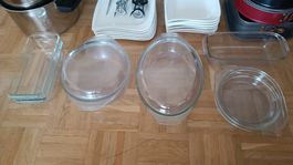 Bräter und Bratformenset, hitzebestaendig, Pyrex u.a!