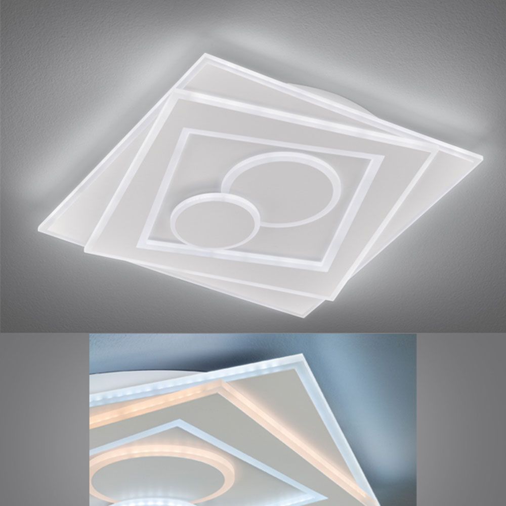 Lampadari & plafoniere: LED Deckenleuchte, Weiss, 50 cm x 50 cm – Nuovo (secondo la descrizione) da Kreuzlingen venduto da Smart-Light