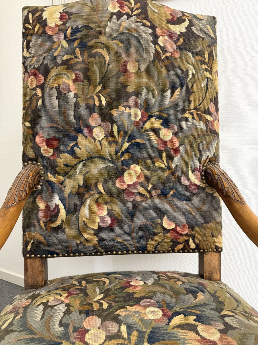 Sessel: Barocker Sessel / Stuhl mit einzigartigem Gobelin, Top! – Gebraucht aus Berlingen von Bodensee125 4