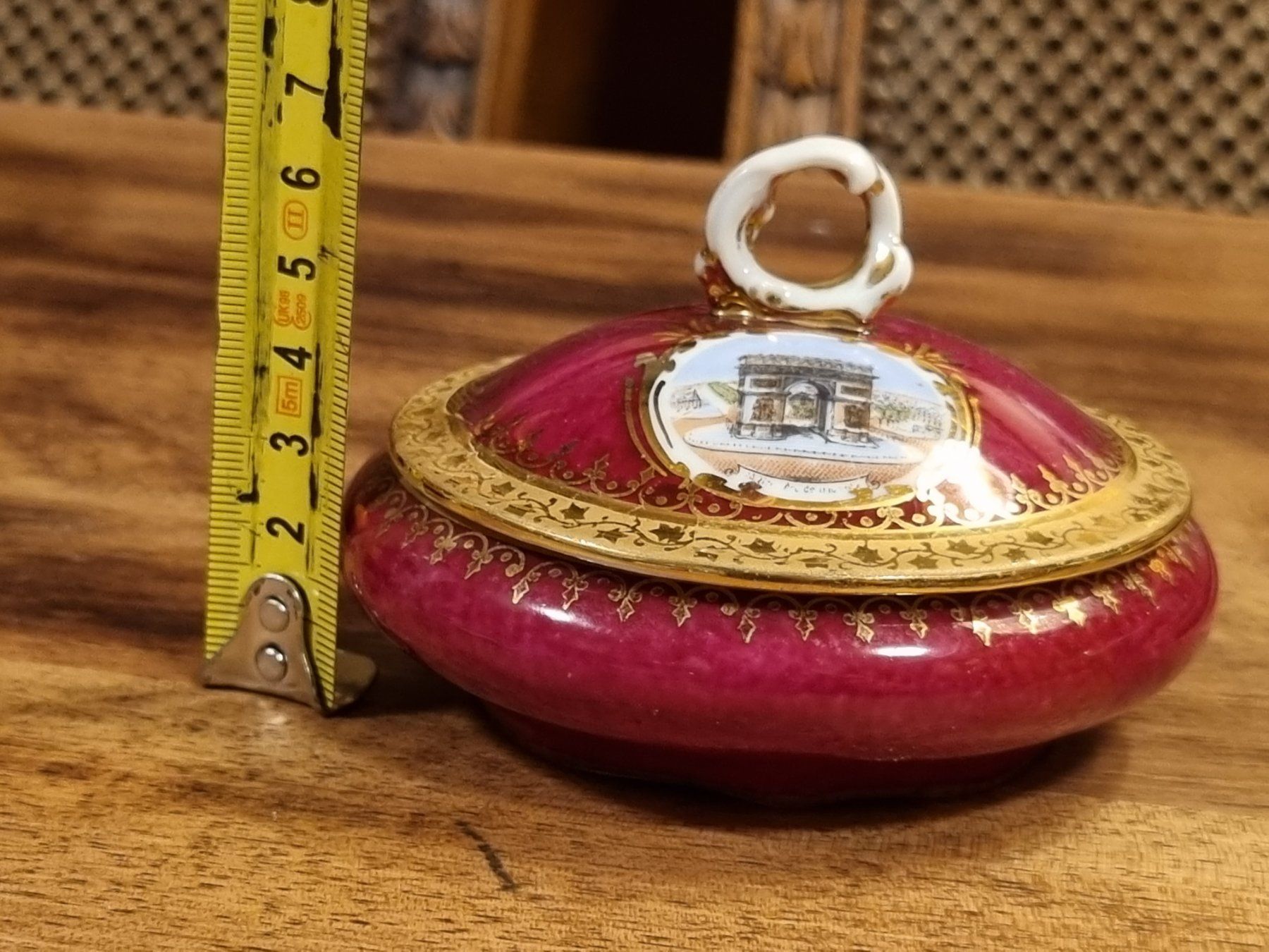 Zuccheriere: Limoges Objets d’Art Dose Arc de Triomphe Gold – Usato da Scharnachtal venduto da devin03 3
