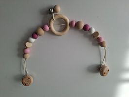 Kinderwagenkette Holz/Silikon von Goki