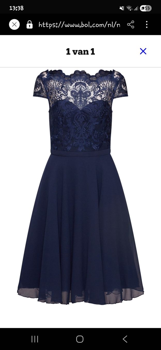 Vestiti: Dunkelblaues Spitzenkleid – Nuovo (secondo la descrizione) da Heiden venduto da A1inaH 5