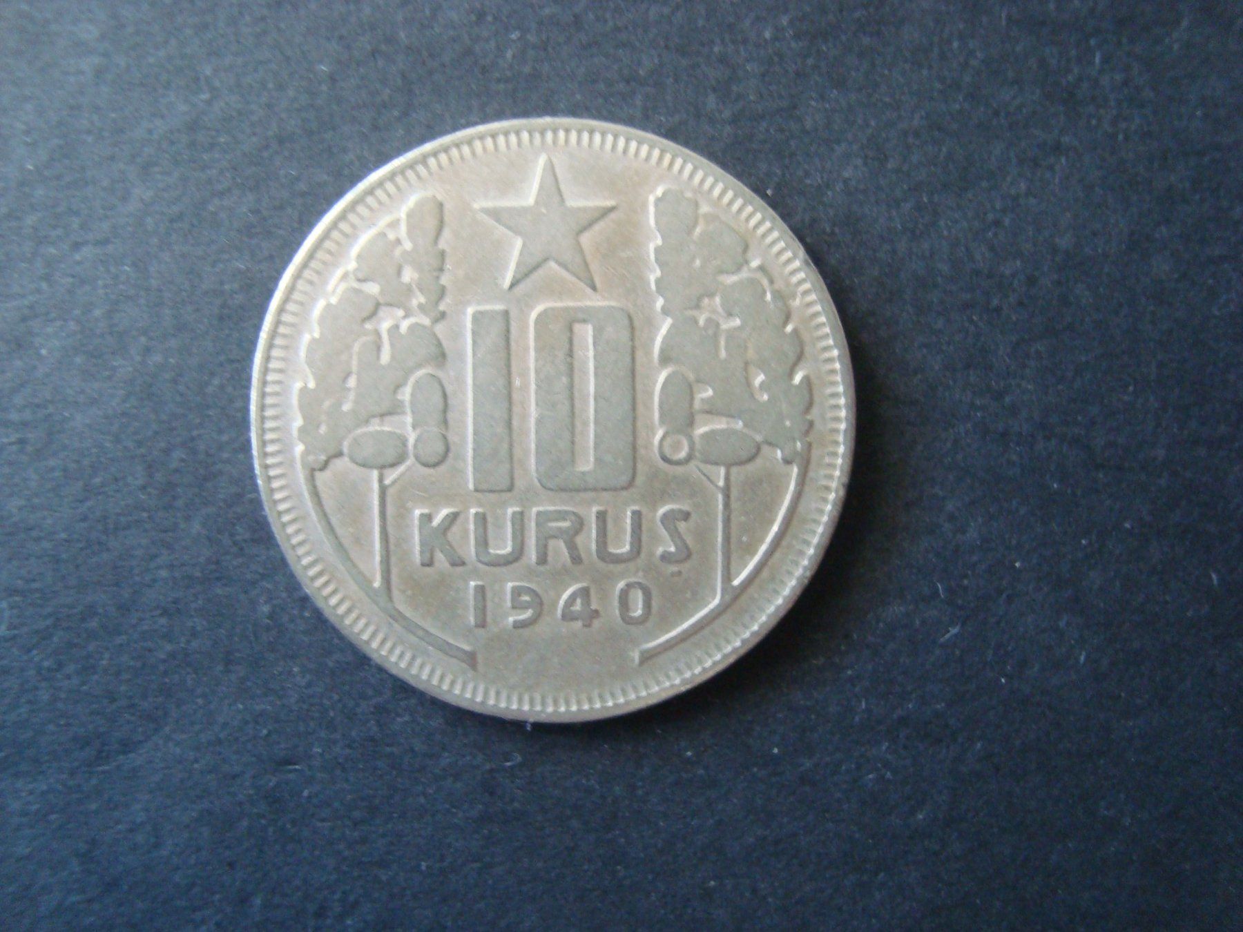 Tutti le monete: Türkei  10  kurus  1940 – Usato da Gelterkinden venduto da Cakir
