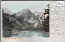 Gruss von der Seealp - Ruderboote