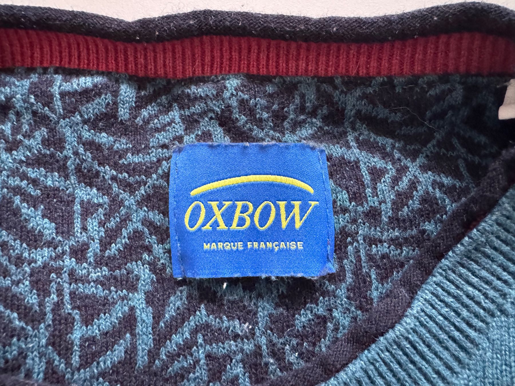 Pullover & Sweatshirts: Oxbow pullover with embroidery MEN Sz M 100% cotton – Gebraucht aus Neuchâtel von _Easy_to_Find_ 2