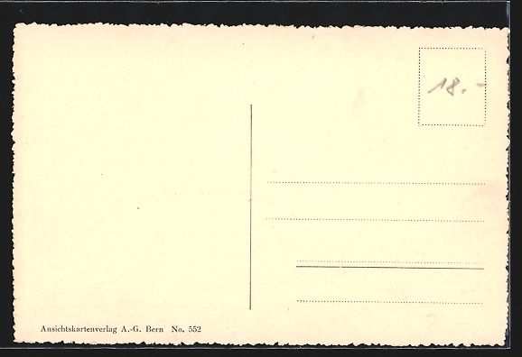 Cartoline postali: AK Mürren, Hotel Eiger am Berghang – Usato da Berlin venduto da bartko-reher 1