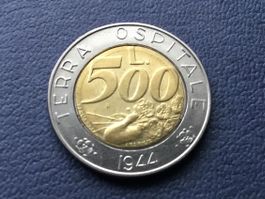 500 Lire gedenkmünzen San Marino 1991