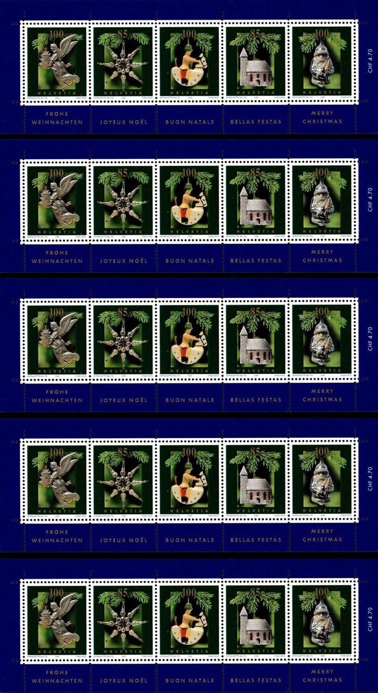 Alle Briefmarken: 5 BLOCKs Frohe Weihnachten** – Neu (gemäss Beschreibung) aus Dottikon von haeusibuh5