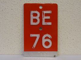 BE 76 VELONUMMER - FAHRRADSCHILD