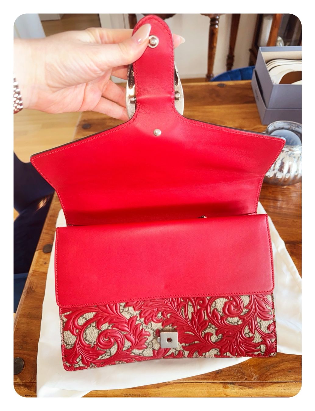 Gucci Borse da donna: GUCCI Dionysus Arabesque Rot NP.3000chf Full set – Usato da Meggen venduto da Contenance7 2