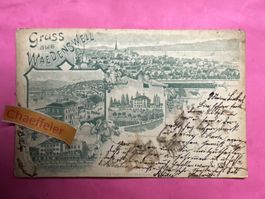 Pk. Lith. 1900 Gruss aus Wädenswil (Waedenserll)