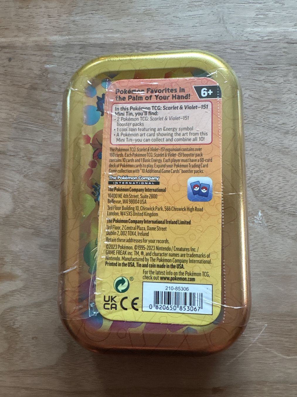 Pokémon Carte collezionabili: Pokemon Scarlet & Violet 151 Tin – Nuovo e nell'imballaggio originale da hondrich venduto da Pokemon-Thiemo 1
