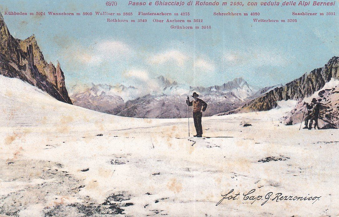 Cartoline postali: Rotondo   TI  -  Passo e Ghiacciajo – Usato da Brig venduto da Valcards54