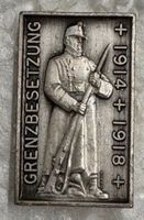 Schweiz Grenzbeseztung 1914-1918 Weltkrieg Erinnerungsabz.