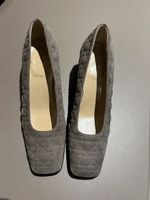 Christian Dior Escarpins Daim Gris T 37 État Impeccable!