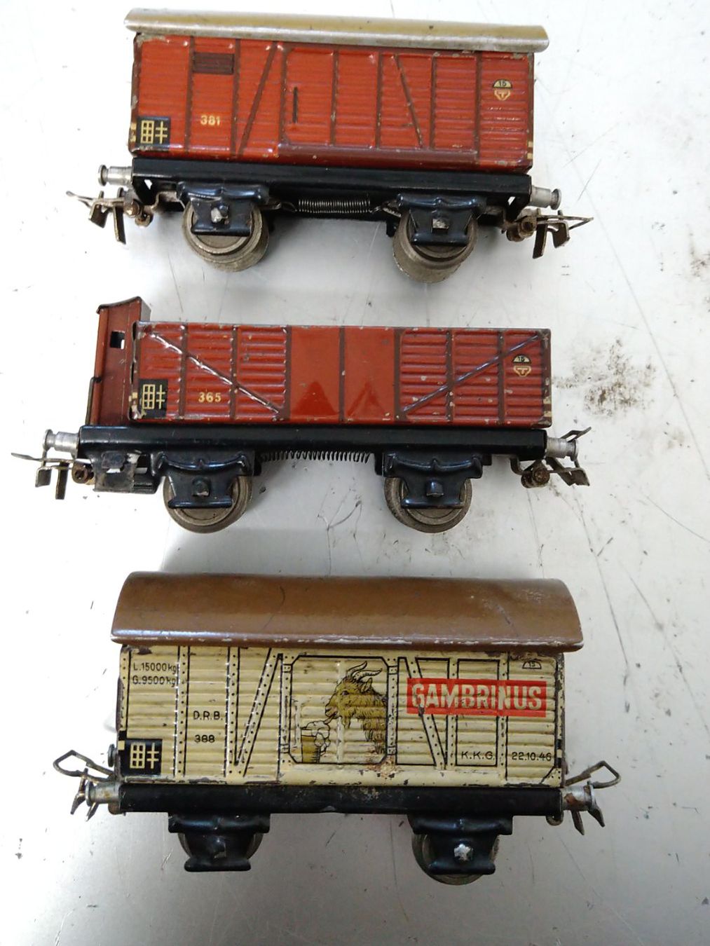 Märklin Modellini di ferrovie: 5 Märklin Blechwagen – Usato da Lohn SH venduto da Gitane0 6