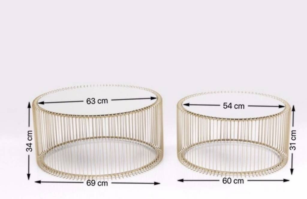 Tavoli: Kare Design Couchtisch Wire (2/Set) – Usato da Riehen venduto da instyle03 3