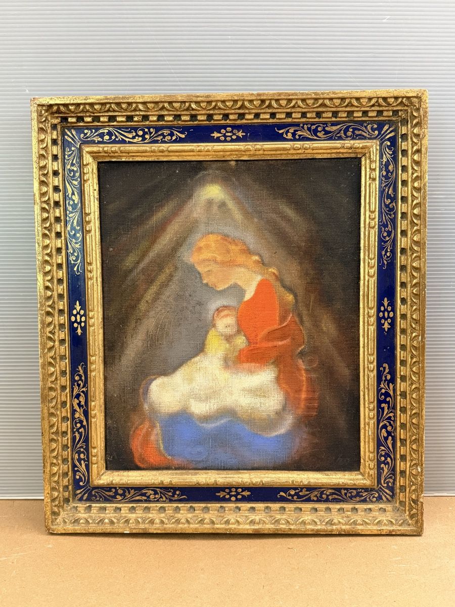 Dipinti: Gemälde mit dekorativem Rahmen – Usato da Solothurn venduto da NUVICO
