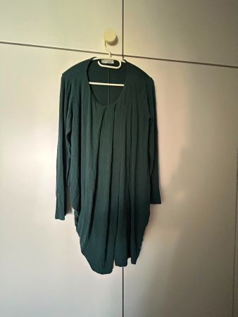 Vestito verde petrolio tg.XL misto viscosa