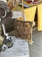 Zier Kissen aus Naturfasern