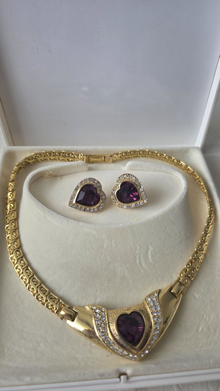 Sonstiger Schmuck: Schmuckset Collier Ohrclips – Gebraucht aus Wittenbach von rose_rosi