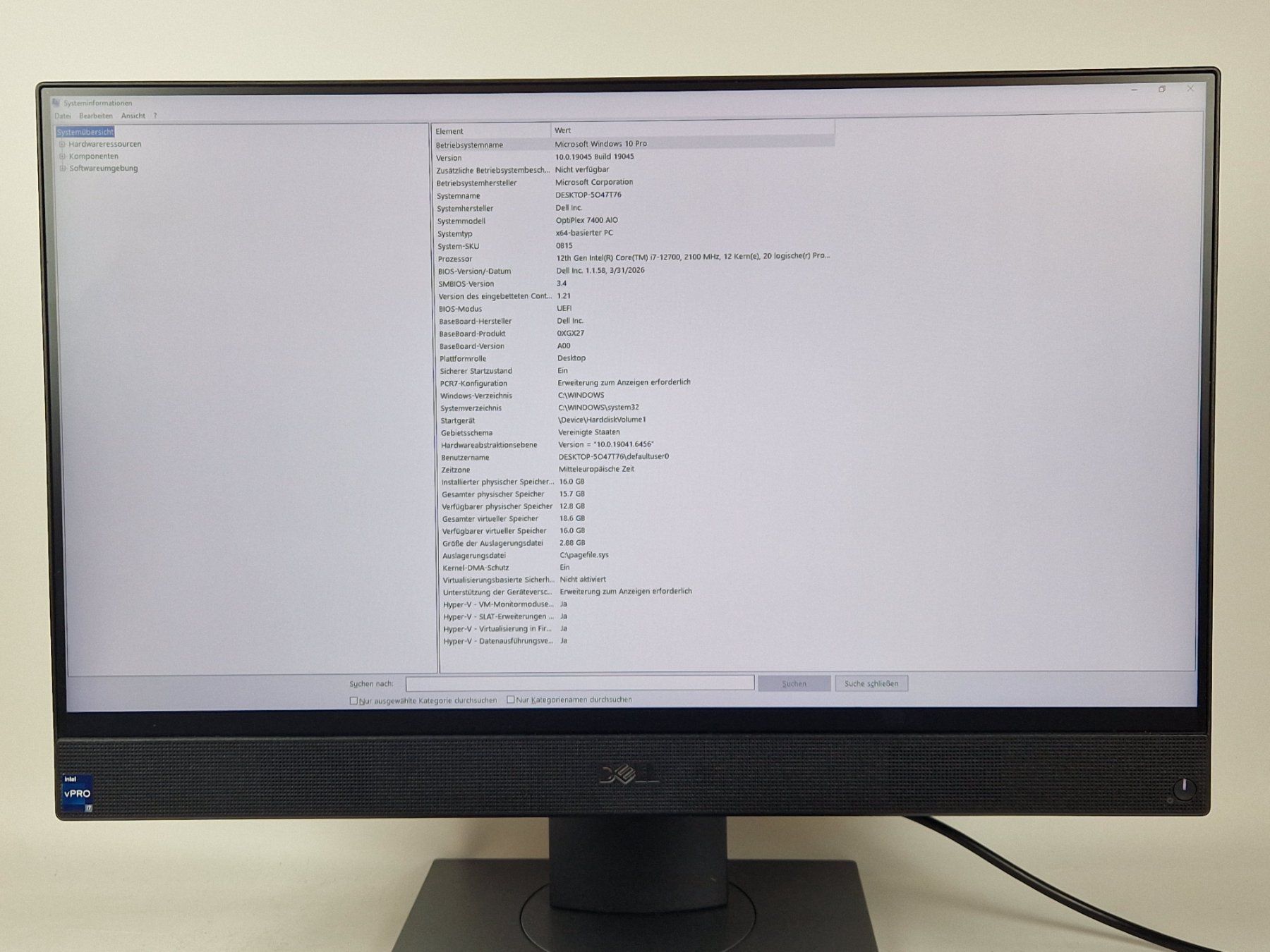 Dell PC: DELL All-in-One PC "OptiPlex 7400 AIO" – Nuovo (secondo la descrizione) da Muhen venduto da Restwert_Muhen 2