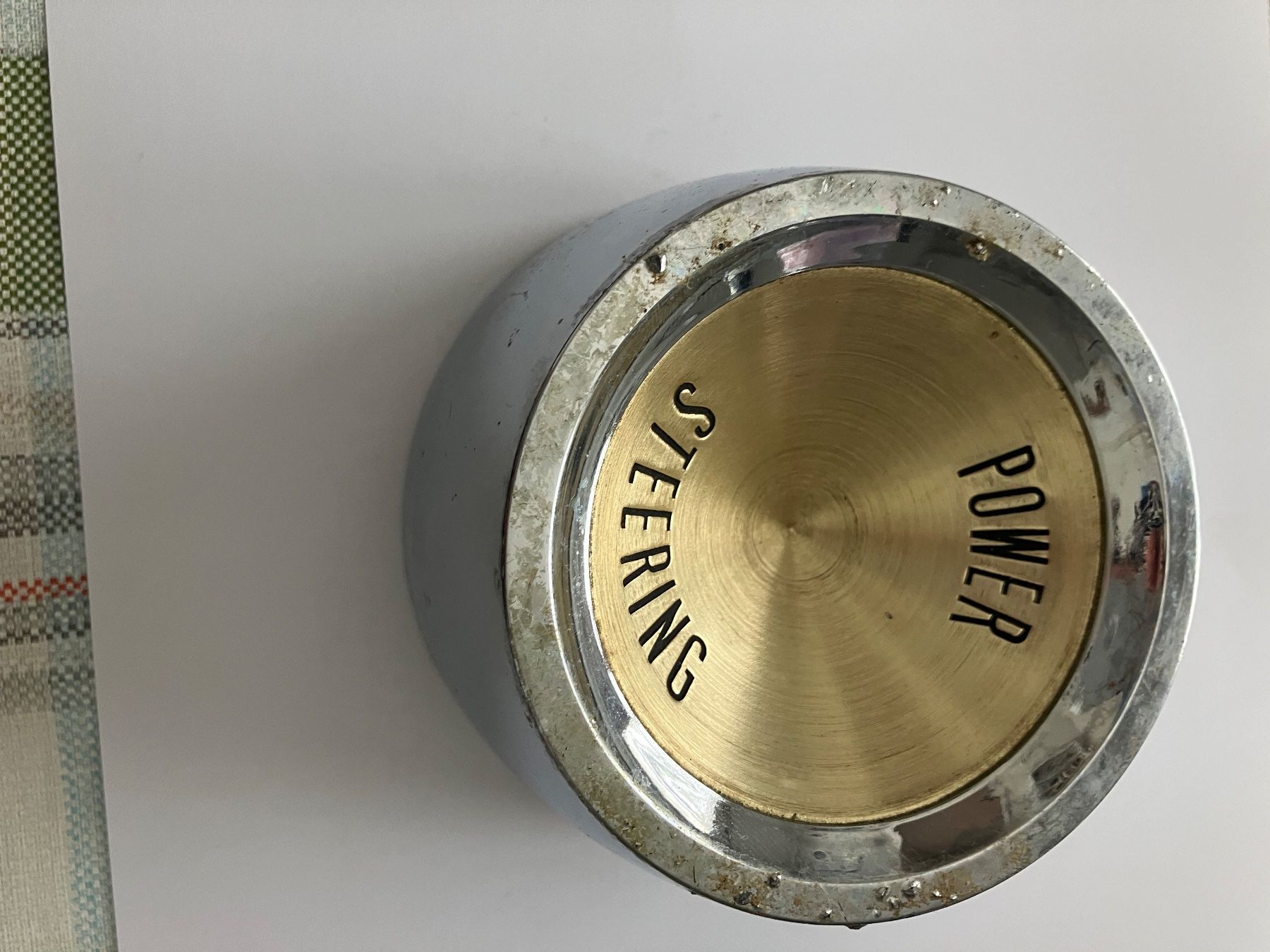 Alle Autoersatzteile: Deckel Lenkrad Power Steering Chrom Messing Gebraucht – Gebraucht aus Balterswil von Erbsli77