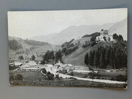 Alte PK / Frutigen mit Tellenburg - Ausgabe 1907