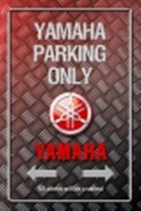 Yamaha Insegne: Metallic-Blechschild-YAMAHA-PARKING ONLY – Nuovo e nell'imballaggio originale da Rupperswil venduto da big-one-sale