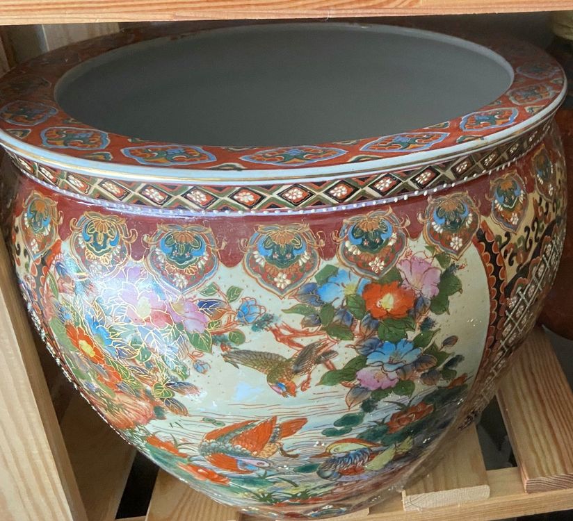 grand cache-pot chinois ou japonais | Kaufen auf Ricardo