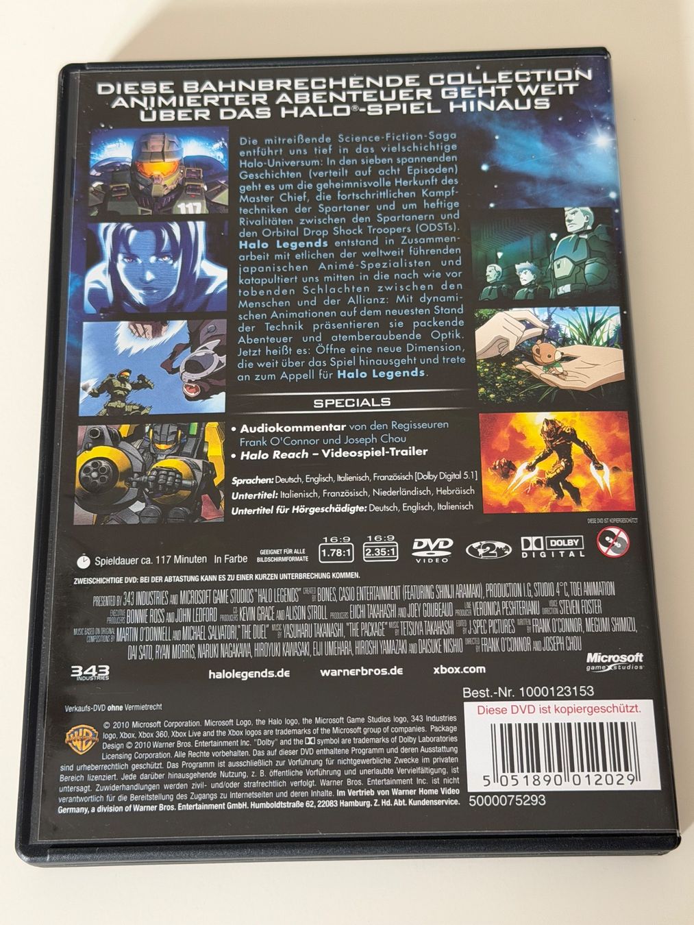 Tutti i DVDs: Halo Legends DVD - Top Zustand – Nuovo (secondo la descrizione) da Altstätten SG venduto da sheamus 1