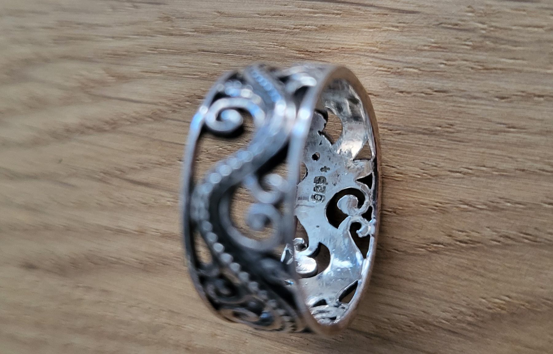 Anelli: Silberring, 925 Silber, schönes Design, neuwertig – Nuovo (secondo la descrizione) da Brugg AG venduto da Leona90 3