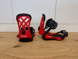 Snowboardbindung Union Contact Pro rot gebraucht
