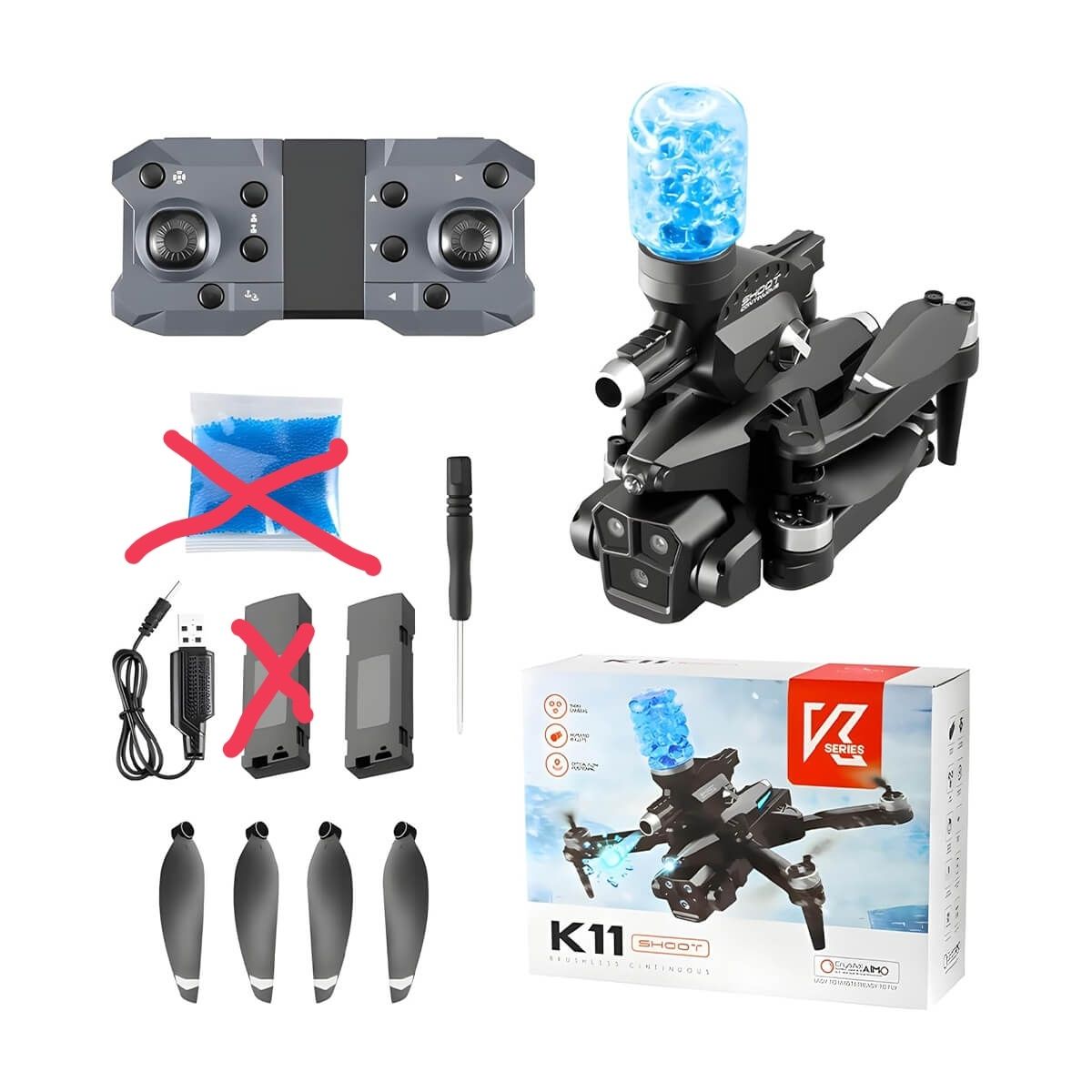 RC Modellbau: Drohne mit Gel Blaster - K11 Shoot – Gebraucht aus St. Gallen von PrestigeCarsMali