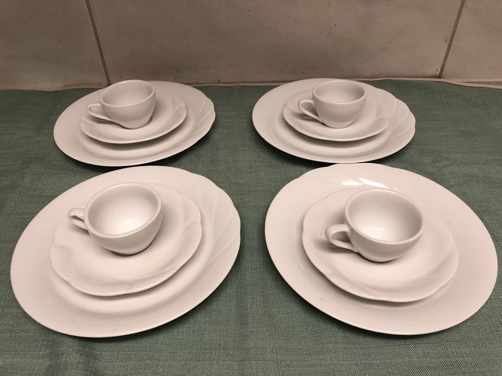 4 Espressotassen mit Unterteller und Dessertteller | Kaufen auf Ricardo