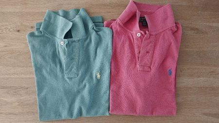 2 Polo Shirts Ralph Lauren L/G rot und grün