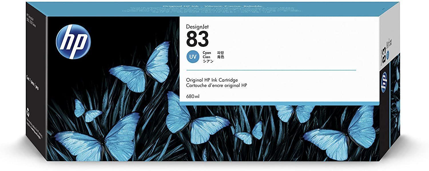 Hewlett Packard Cartucce per stampanti & toner: HP Tinte UV No.83 Cyan C4941A – Nuovo (secondo la descrizione) da Fehraltorf venduto da loremgmbh