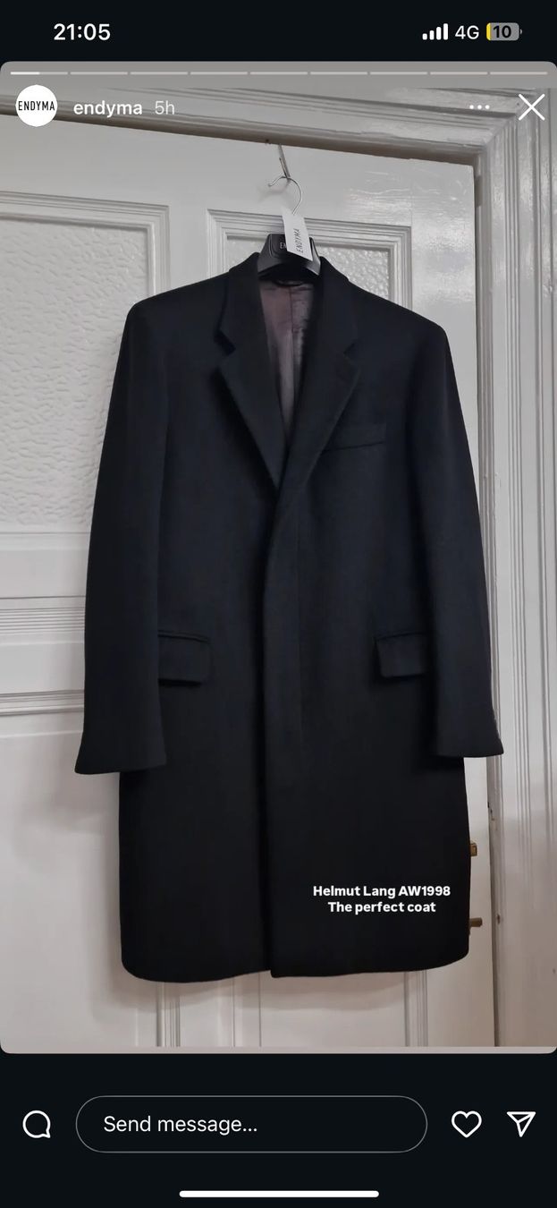 Cappotti: Helmut Lang AW98 Vintage Wool Coat, M-L – Usato da Zürich venduto da drooppee 8