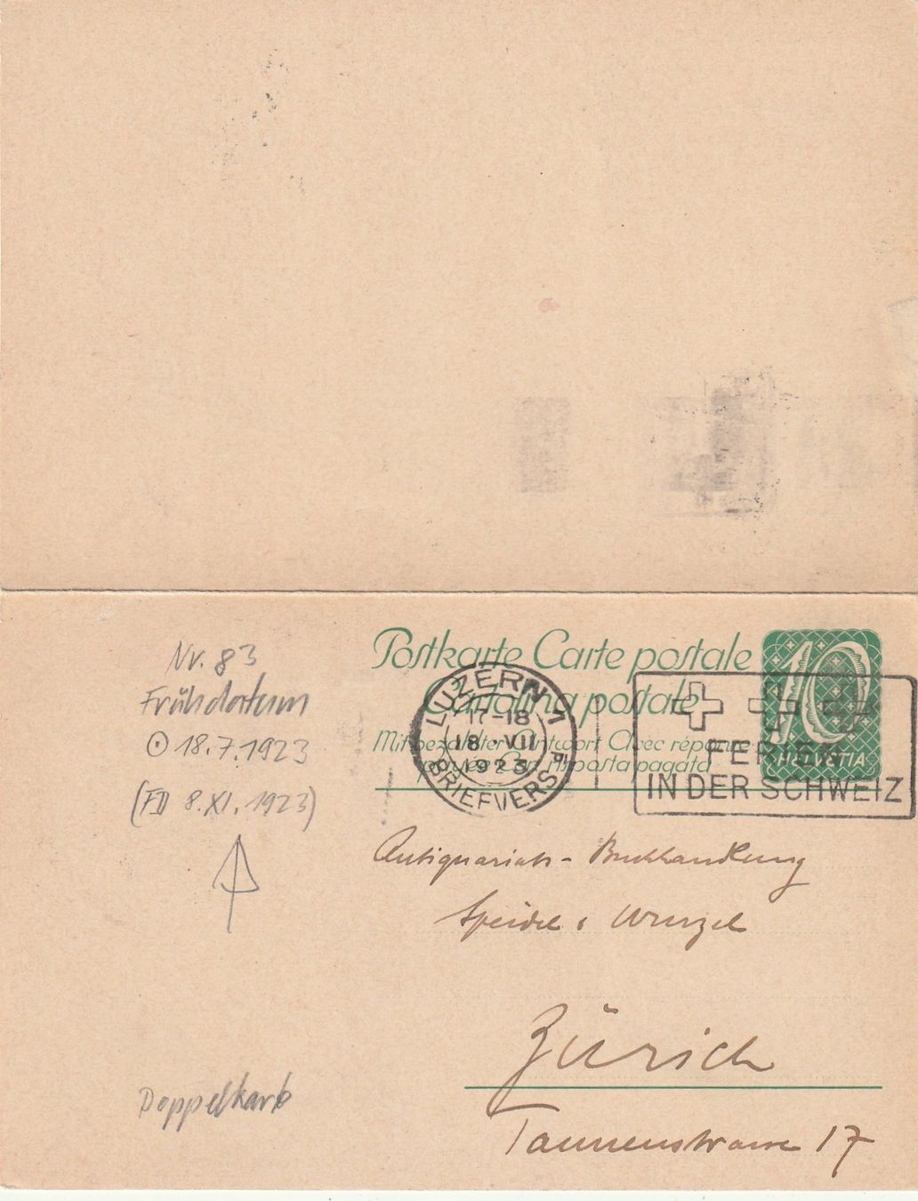 Tous les timbres: 10 Rp. Doppel-GS-PK – D'occasion à Rorschacherberg par fratovi2